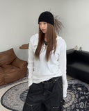 Charis Henley Neck Hooded Knit