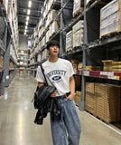 University over T-shirt