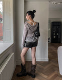 Alden double-belted leather shorts