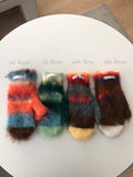 Allbut Mohair Color Knit Hand Gloves