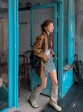(UNISEX) Ed Leather Over Blazer