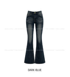 Cya Cat Washed Bootcut Denim Pants