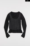 Linked hook vest layered t-shirt