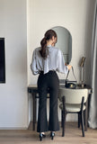 Slandy Banding Bootcut Slacks Pants