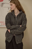 [2-WAY] Jemdenim Patch Pigment Hood Zip-Up
