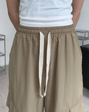Miel Pintuck Nylon Cargo Pants