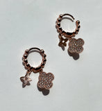 Clover pearl earring