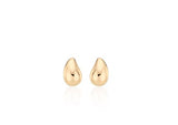 Champagne Full Moon Silver Mary Bowl Earrings