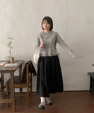 Beden pleated nylon wrap skirt