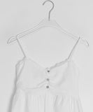 Yura Lace Smoke Back Shirring Sleeveless Bustier