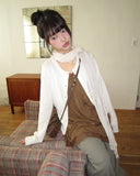 Lua Cashmere Knit Round Cardigan