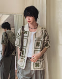 Clover Crochet Short Sleeve Cardigan