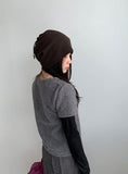 Maena Boucle Layered Short Sleeve Knit