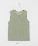 Kyoko Basic Linen Button Sleeveless