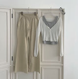 Soft Touch Slim Fit Span Long Sleeve Cardigan