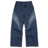 Wavy Brushed Wide Denim