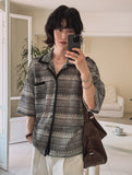 Wavy Bohemian Mix Short Sleeve Shirt