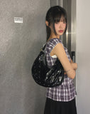 Tenka eyelet strap leather shoulder bag