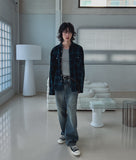 Ripple Semi Baggy Denim Pants