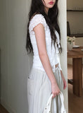 Zimmer Nylon Color Matching Wide Banding Pants