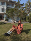Mandarin Unbalanced Long Knit