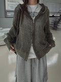ON Dying Damage Mesh Hood Zip Up