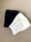 Hommon Angora Fur Hand Warmer Gloves