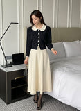 Roku Flared Knit Long Skirt