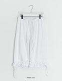 Harom Dot Capri Frill Banding Pants