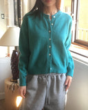 Dalkey round angora knit cardigan