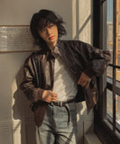 Ito Two Way Crack Leather Jacket