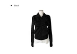Dain Shirring Banding Zip-Up Jacket