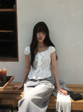 Hold Eyelet Frill Blouse