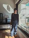 Qoo Back Painting Denim Pants