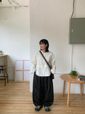 [BAONHAUS] Kenas Cotton Banding Balloon Wide Pants