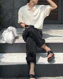 Summer Cool Boucle Collar Short Sleeve