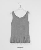 Denmi Dot Tiered Layered Sleeveless