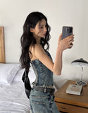 Kishi Set-up Cut Wide Denim Pants