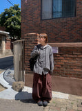 [Unisex] Cohind Banding Diagonal Cargo Wide Pants
