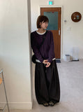 Woolide Round Knit Long Sleeve Cardigan