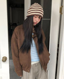 Brock Suede Two-Way Blouson Jacket