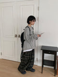 [BAONHAUS] Gihu Vintage Military Banding Wide Pants