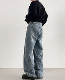 Vortex Washing Wide Denim Pants