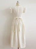 Cossel Ribbon String Flared Long One Piece