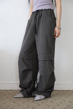 Small check back tape pants
