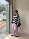 Larina Stripe Summer Hood Knit
