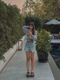 Glee Out Pocket Short Denim Pants
