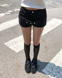 [Belt Set] Chiwell Micro Denim Shorts