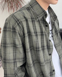 Kaan Cutting Check Shirt