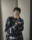 Mohair stripe knit